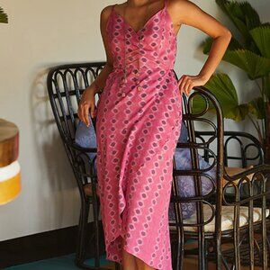 Okhai "Eye Candy" pink ikat wrap dress